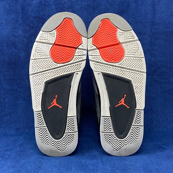 Air Jordan 4 'Infared', Gray/Charcoal/Red, women's US 9 - Picture 10 of 10